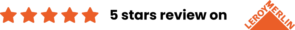 Bannière avis 5 étoiles Leroy Merlin - Satisfaction client