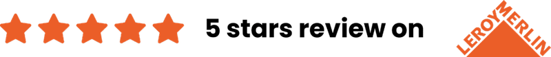 Bannière avis 5 étoiles Leroy Merlin - Satisfaction client